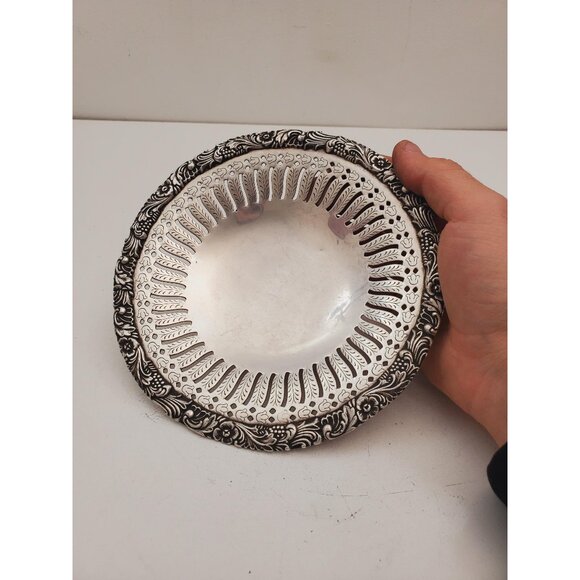 Vintage copper Plate , small copper Plate , Carved Trincket Plate , Carved - Picture 1 of 10